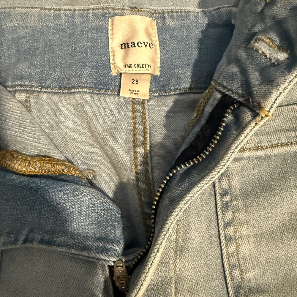 The Colette Crop Wide -leg jeans by Maeve Size 25